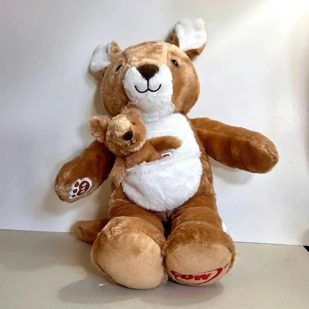 Build-A-Bear Workshop Exclusive Kangaroo and Baby Joey Plush Stuffed Animal - Picture 2 of 14